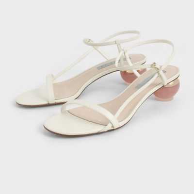 Sandals women 2021 summer new Thick heel Open toe One word buckle Roman shoes women